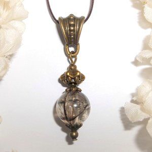 Brown and Bronze Boho Necklace Adjustable Length Fashion Jewelry Bohemian 7333